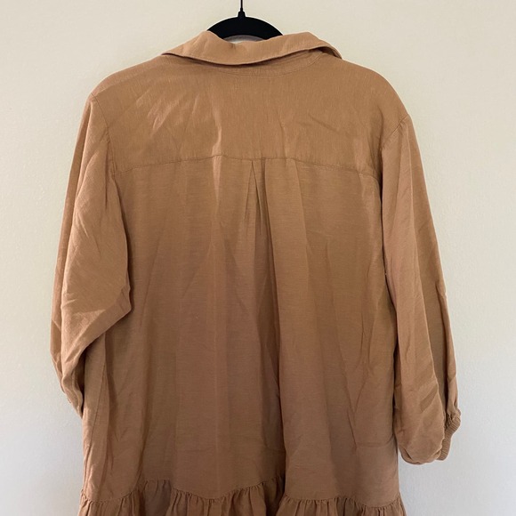 L Space Linen Cotton Blend Tier Newport Dress sz Small - Picture 8 of 8